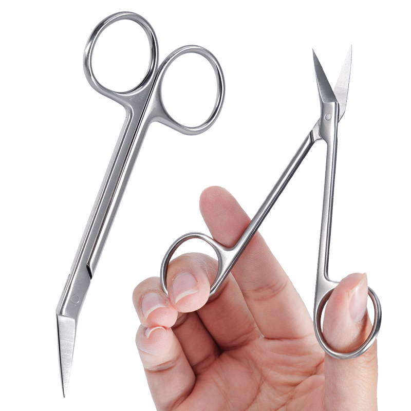 Medical Scissors - 1pc Micro Forbici Dentali Testa Curva