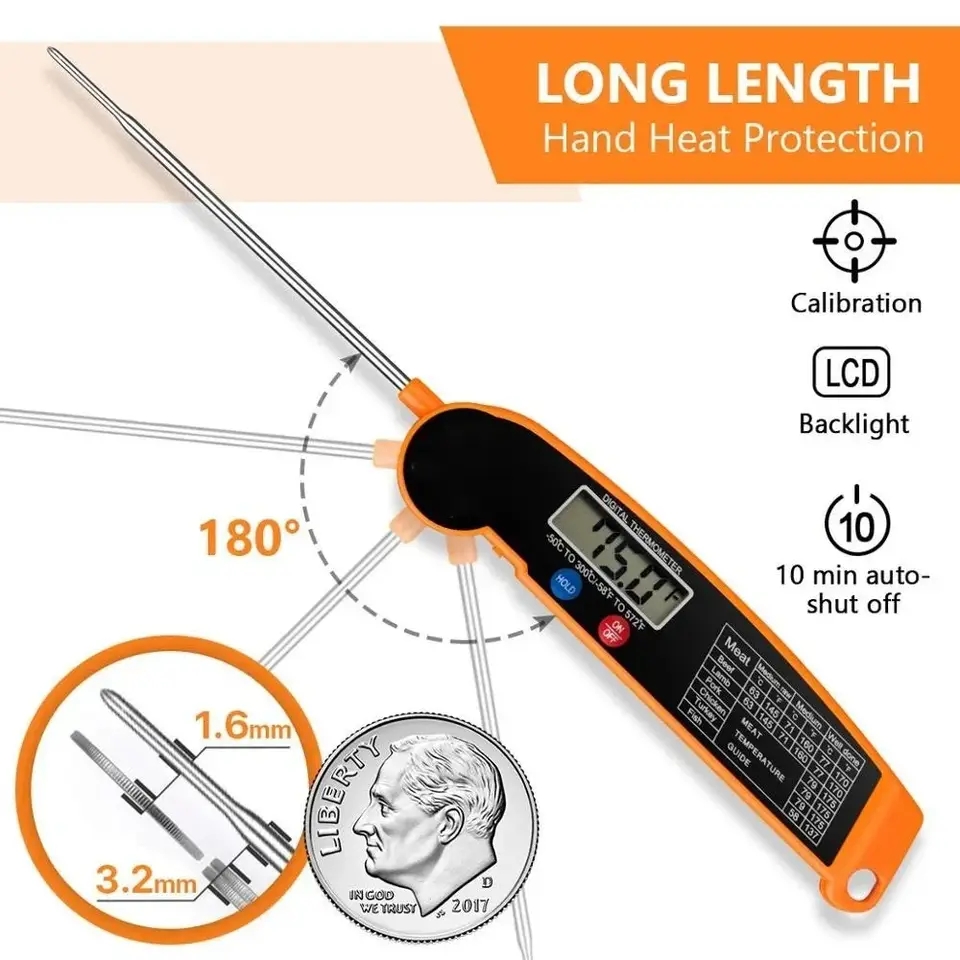 Thermometer Digital - Termometro Digitale Impermeabile per Alimenti e