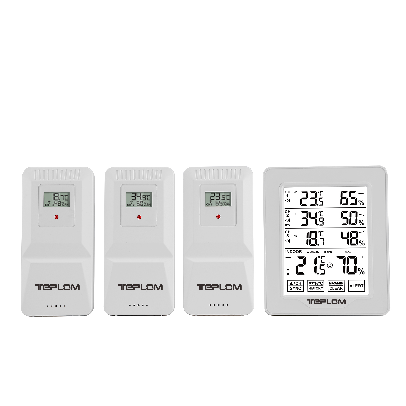 Thermometer Digital - Termometro Igrometro Digitale Wireless 3-in-1 per