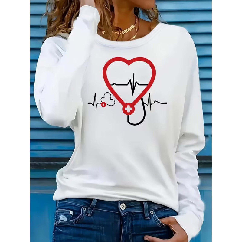 T-shirt a maniche lunghe con s - Stethoscope recensione e prezzo
